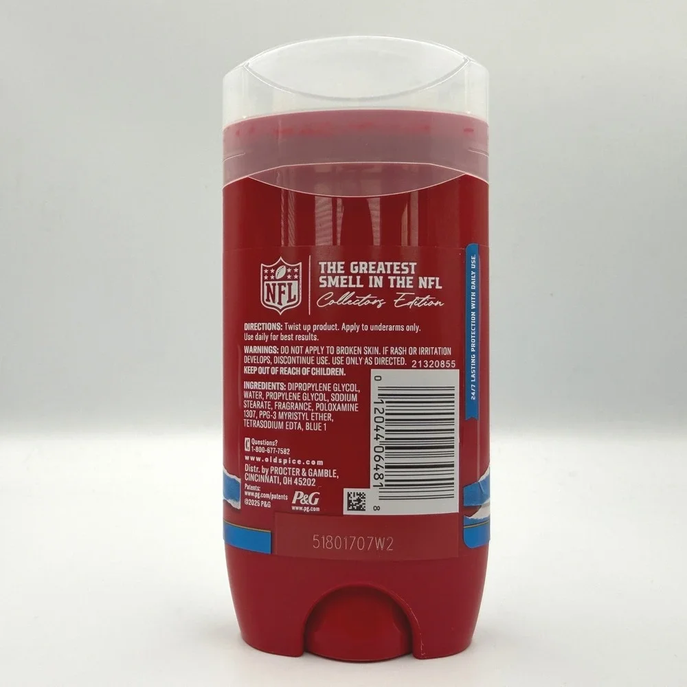 Old Spice Deodorant Mens 3oz Red New Goff The Chain Jared Goff Detroit Lions 2pk